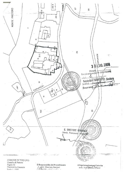 Todi – Castello Di Petroro Pianta principale