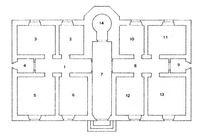 Isola d’Elba – Faro di Punta Polveraia Pianta principale
