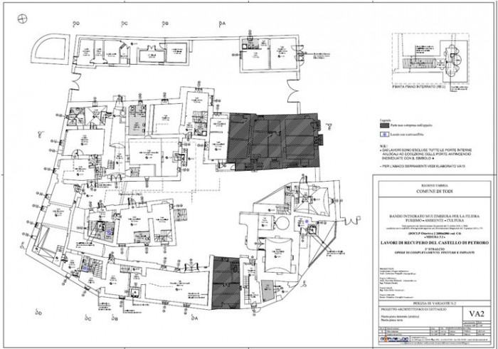 Todi – Castello Di Petroro Pianta principale