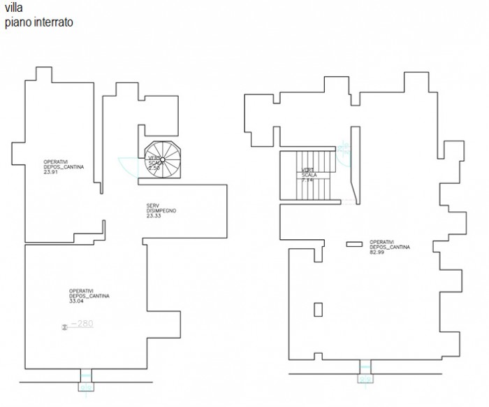 Reggio Emilia – Villa Levi Pianta principale