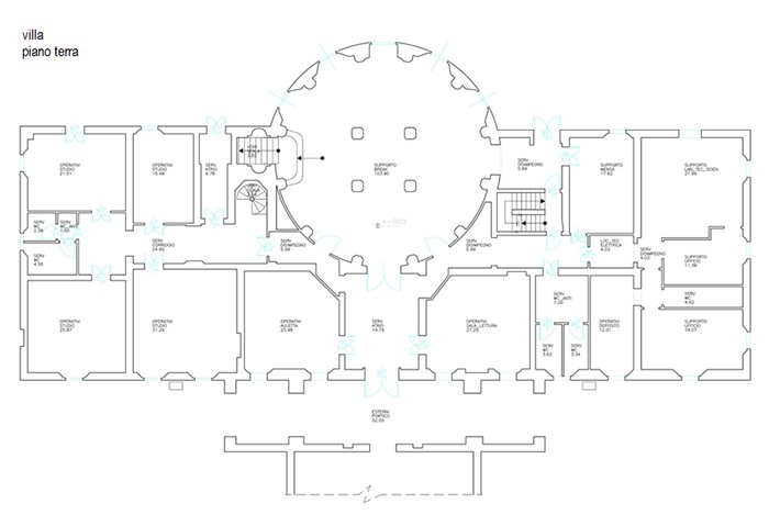 Reggio Emilia – Villa Levi Pianta principale