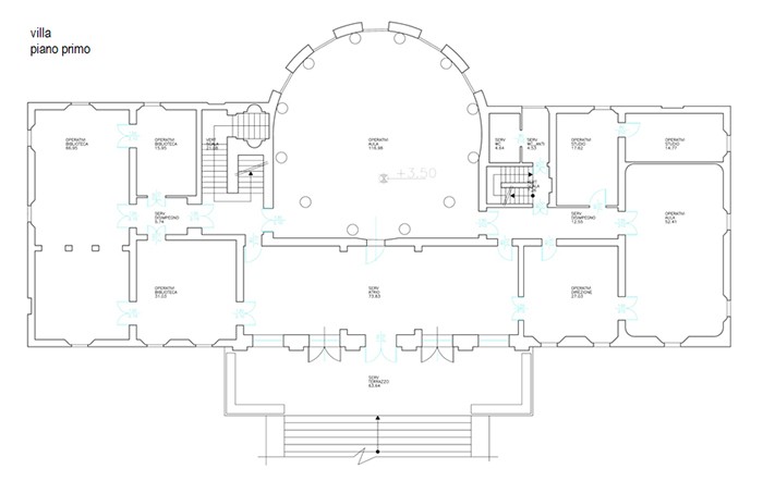Reggio Emilia – Villa Levi Pianta principale