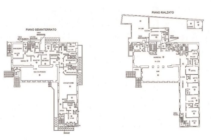 Toscolano Maderno (BS) – Former Sanatorium Hospital floorplan