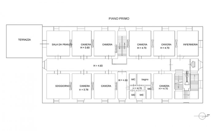 Poppi (AR) – Complesso edilizio ex RSA Pianta principale