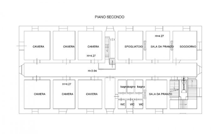 Poppi (AR) – Complesso edilizio ex RSA Pianta principale
