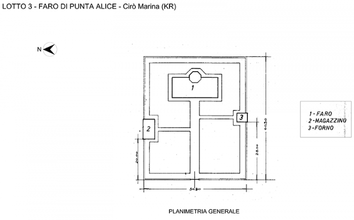 Cirò Marina (KR) – Faro di Punta Alice Pianta principale