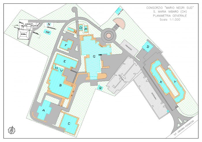 Santa Maria Imbaro (CH) – Complesso Mario Negri Sud Pianta principale