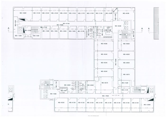 Pescara – Palazzo Ex poste Pianta principale