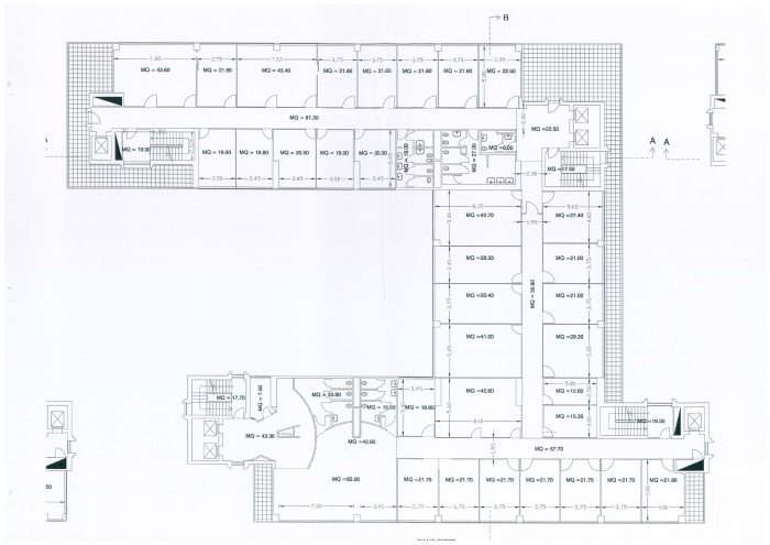 Pescara – Palazzo Ex poste Pianta principale