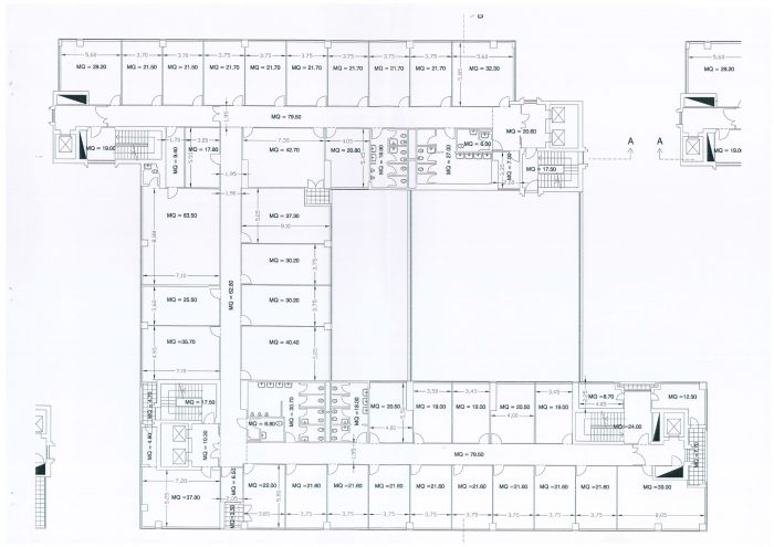 Pescara – Palazzo Ex poste Pianta principale