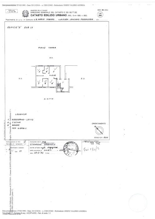 Santa Maria Imbaro (CH) – Complesso Mario Negri Sud Pianta principale