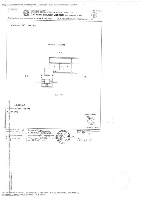 Santa Maria Imbaro (CH) – Complesso Mario Negri Sud Pianta principale