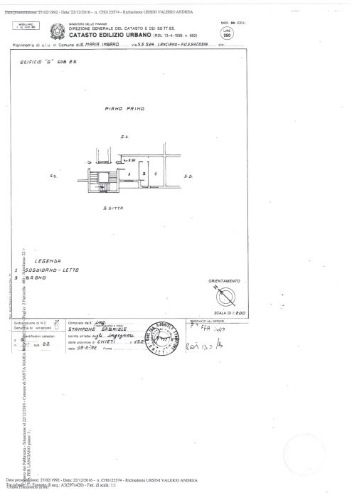 Santa Maria Imbaro (CH) – Complesso Mario Negri Sud Pianta principale