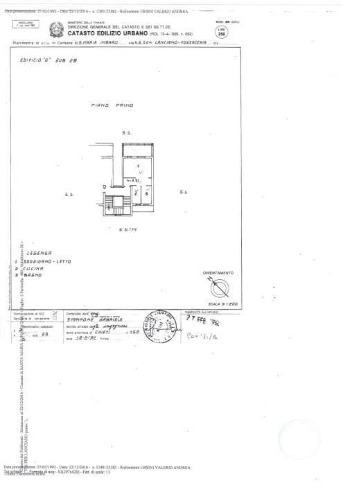 Santa Maria Imbaro (CH) – Complesso Mario Negri Sud Pianta principale
