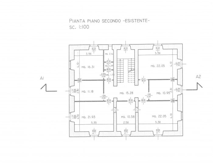 Toscolano Maderno (BS) – Villa Maffizzoli Pianta principale