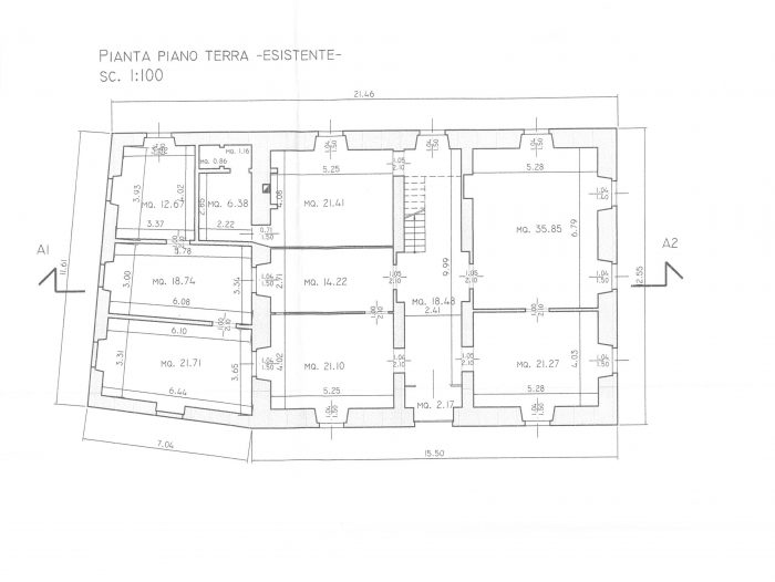 Toscolano Maderno (BS) – Villa Maffizzoli Pianta principale