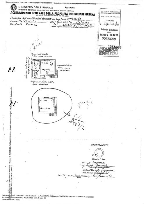 Cugliate-Fabiasco (VA) – Colonia Maino Pianta principale