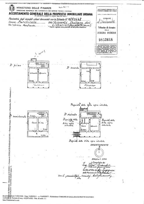 Cugliate-Fabiasco (VA) – Colonia Maino Pianta principale
