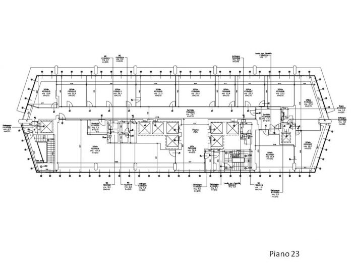 Milano – Palazzo Pirelli Pianta principale