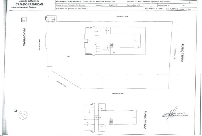 San Valentino in Abruzzo Citerione (PE) – ex Casa Mandamentale Pianta principale