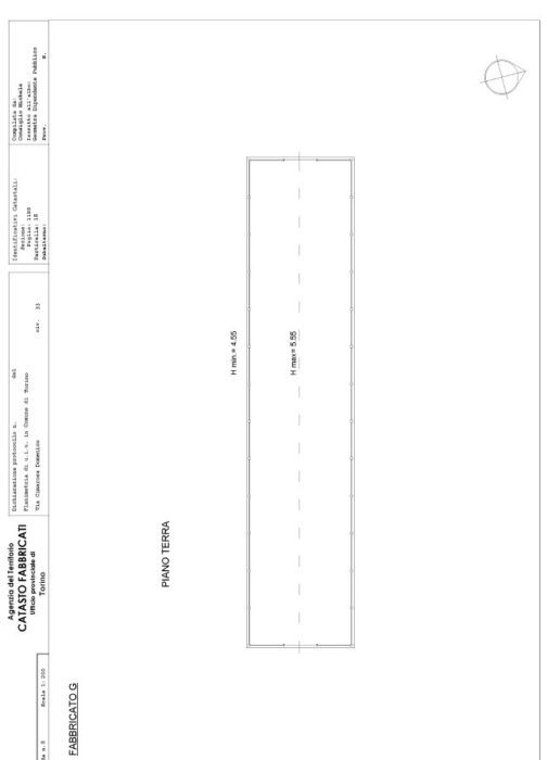 Torino – MAGAZZINI VIA CIMAROSA Pianta principale