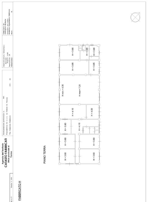 Torino – MAGAZZINI VIA CIMAROSA Pianta principale