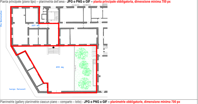 Trieste (TS)- Ex Caserma Emanuele Filiberto/porzione Pianta principale