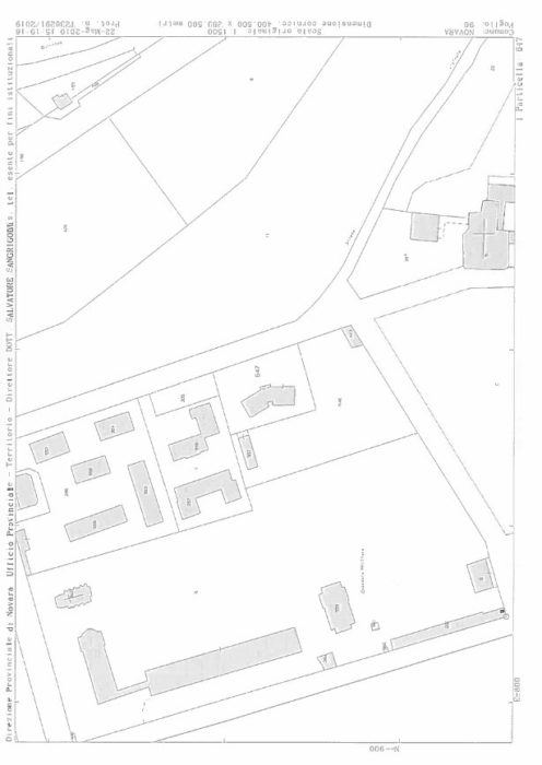 Novara – EX CASERMA GHERZI Pianta principale