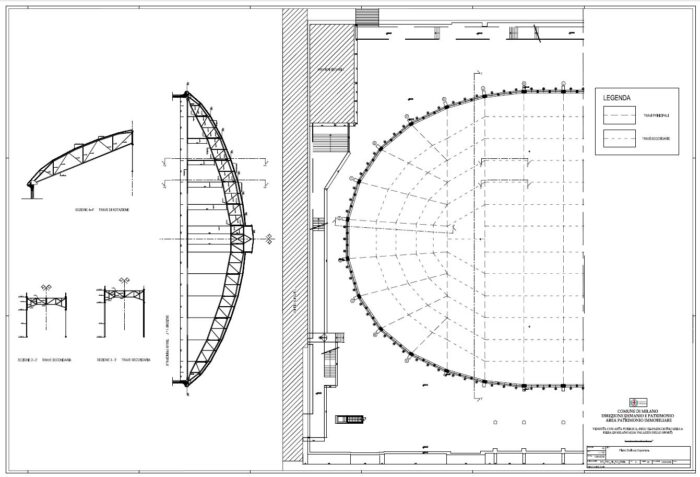 Milano – Palazzo dello Sport Pianta principale