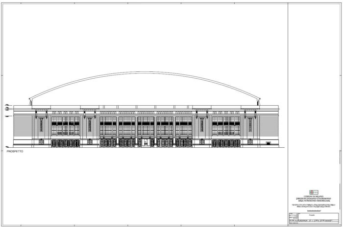 Milano – Palazzo dello Sport Pianta principale