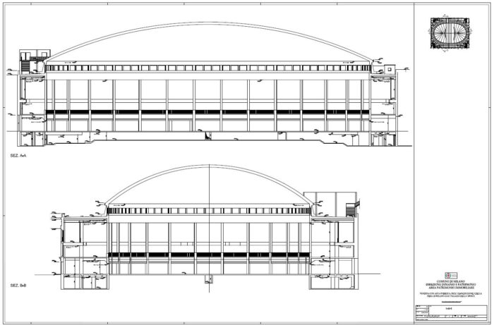 Milano – Palazzo dello Sport Pianta principale