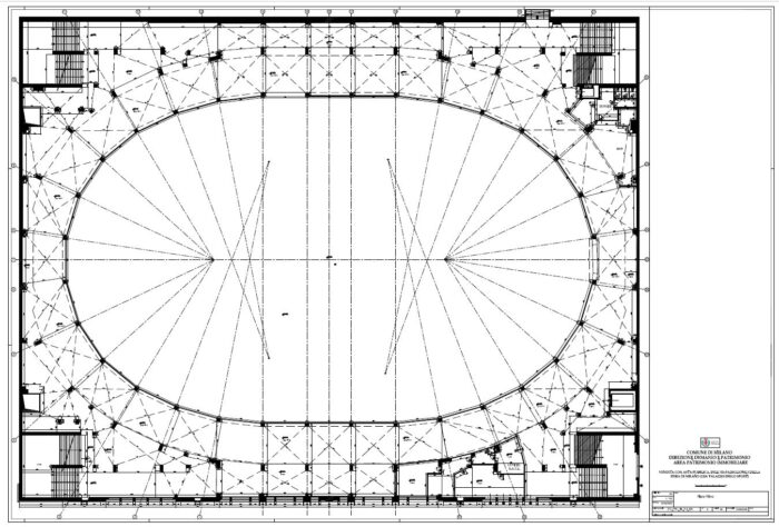 Milano – Palazzo dello Sport Pianta principale