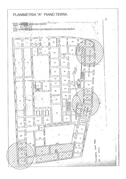 Caserta (CE) – Caserma Bronzetti Pianta principale