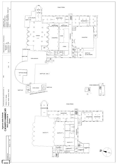 PARMA – Ex Convento Eremitani Pianta principale