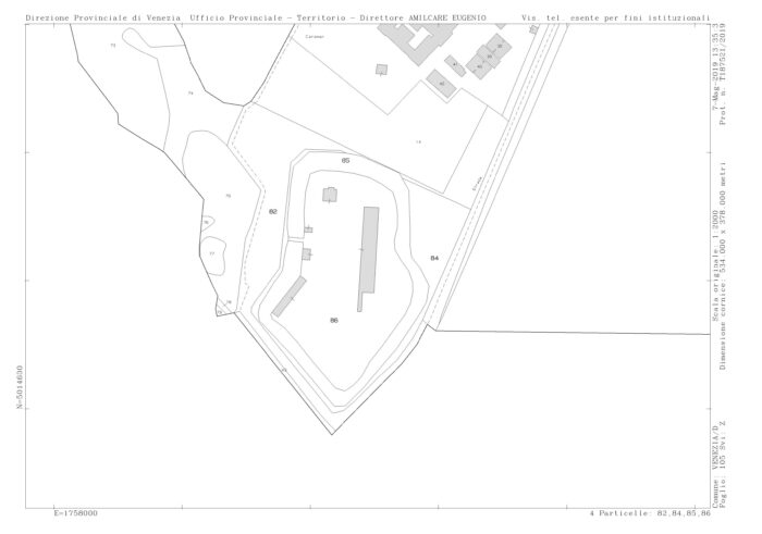 Island of Pellestrina (VE) – Former Forte Caroman with Barbarigo defence battery floorplan