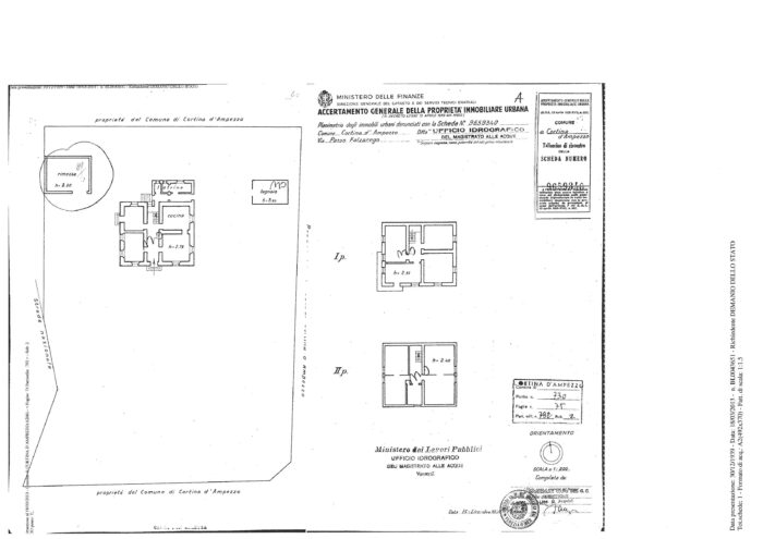 Cortina d’Ampezzo (BL) – Ex Casa Forestale a Passo Falzarego Pianta principale