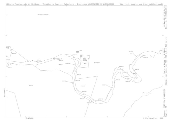 Cortina d’Ampezzo (BL) – Ex Casa Forestale a Passo Falzarego Pianta principale