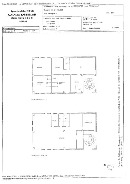 Pozzilli (IS) – Capannone industriale Pianta principale