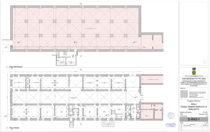 San Benedetto PO (MN) – Former monastic infirmary of the monastic complex of Polirone floorplan