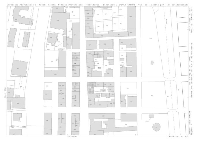 Grottammare (AP) – Casa con giardino adibita a Dogana Pianta principale