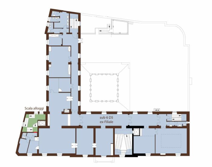 NOVARA – Edificio cielo/terra sito in Via Negroni, 6-8 Pianta principale