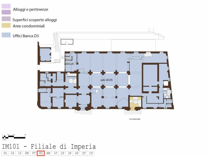 IMPERIA – Edificio cielo/terra sito in Via felice Cascione, 39 Pianta principale