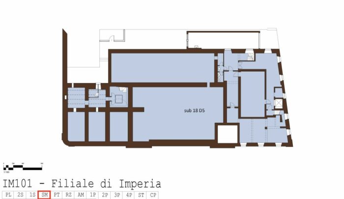 IMPERIA – Edificio cielo/terra sito in Via felice Cascione, 39 Pianta principale