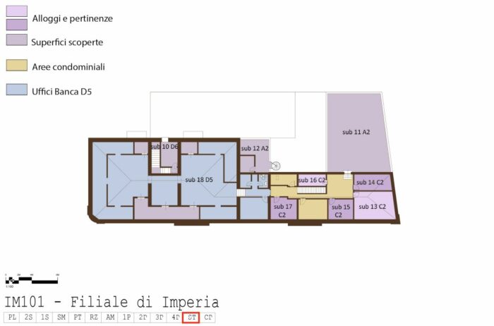 IMPERIA – Edificio cielo/terra sito in Via felice Cascione, 39 Pianta principale