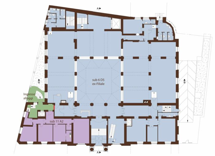 NOVARA – Edificio cielo/terra sito in Via Negroni, 6-8 Pianta principale