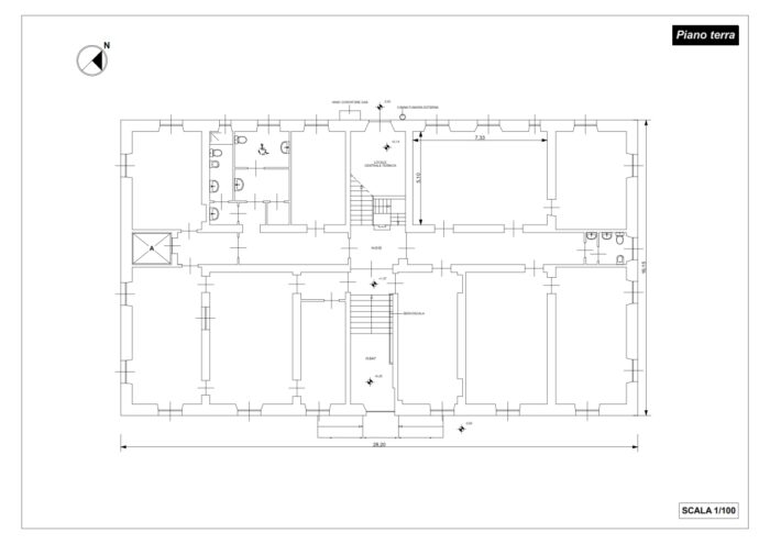 LA SPEZIA – EDIFICIO TERRA TETTO SEDE EX PROVVEDITORATO AGLI STUDI Pianta principale
