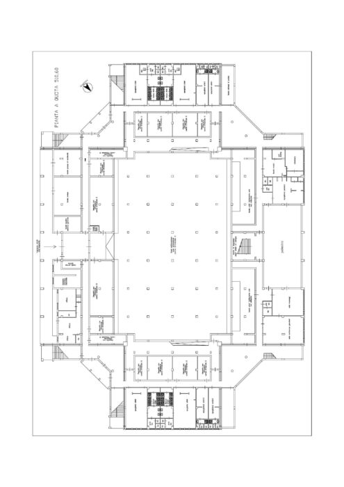 Caltanissetta – Palazzetto dello Sport “Palacarelli” Pianta principale