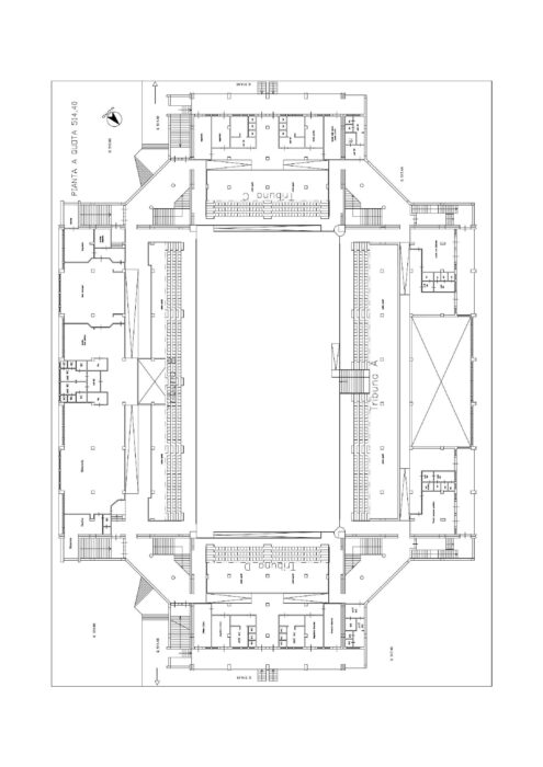 Caltanissetta – Palazzetto dello Sport “Palacarelli” Pianta principale