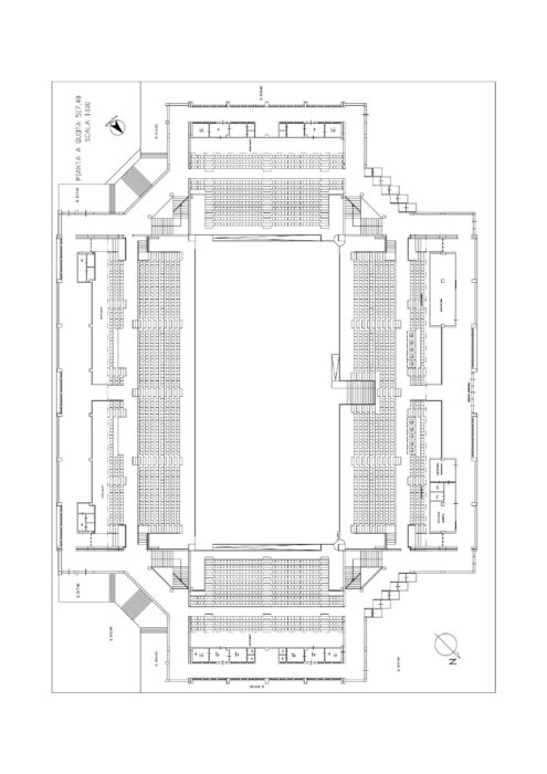 Caltanissetta – Palazzetto dello Sport “Palacarelli” Pianta principale