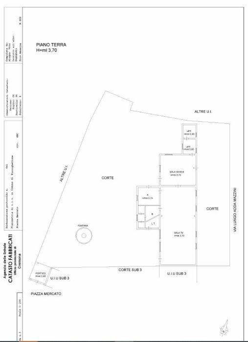 Pizzighettone (CR) – Ex deposito militare Pianta principale